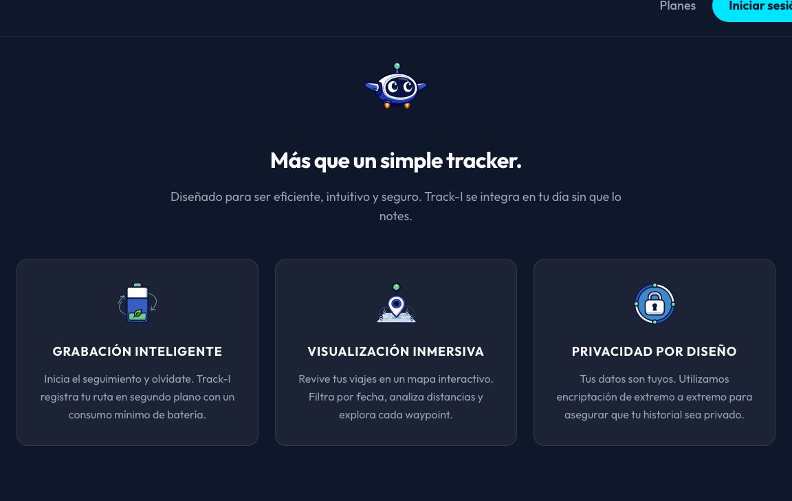 Funcionalidades de Track‑I: grabación inteligente, visualización inmersiva y privacidad por diseño