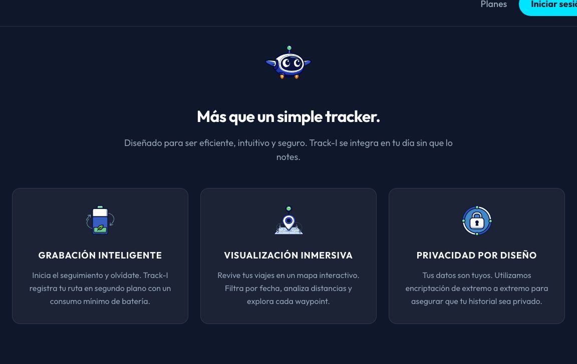 Funcionalidades de Track‑I: grabación inteligente, visualización inmersiva y privacidad por diseño