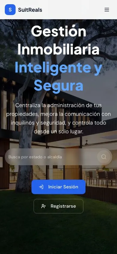 Portada de SuitReals en móvil